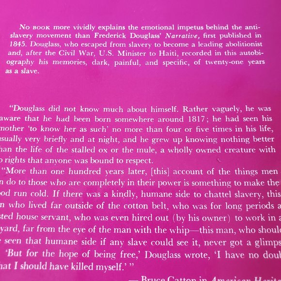 Vintage Narrative of the Life of Frederick Douglass An American Slave PB Book - Picture 6 of 13